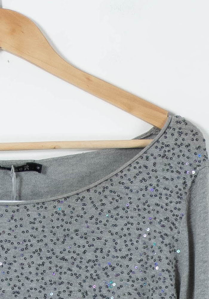 Pull Gris - Taille S/36 de la marque Bérénice | PARAD91047 - Vendu par Paradigme - Image 3