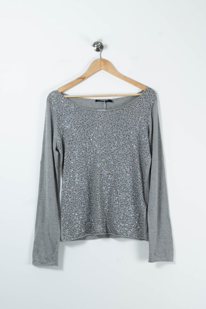 Pull Gris - Taille S/36 de la marque Bérénice | PARAD91047 - Vendu par Paradigme - Image 2