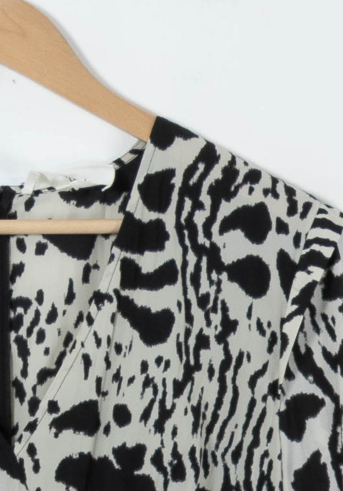 Robe Longue Noire et Blanche - Taille L/40 de la marque ba&sh | PARAD91059 - Vendu par Paradigme - Image 3