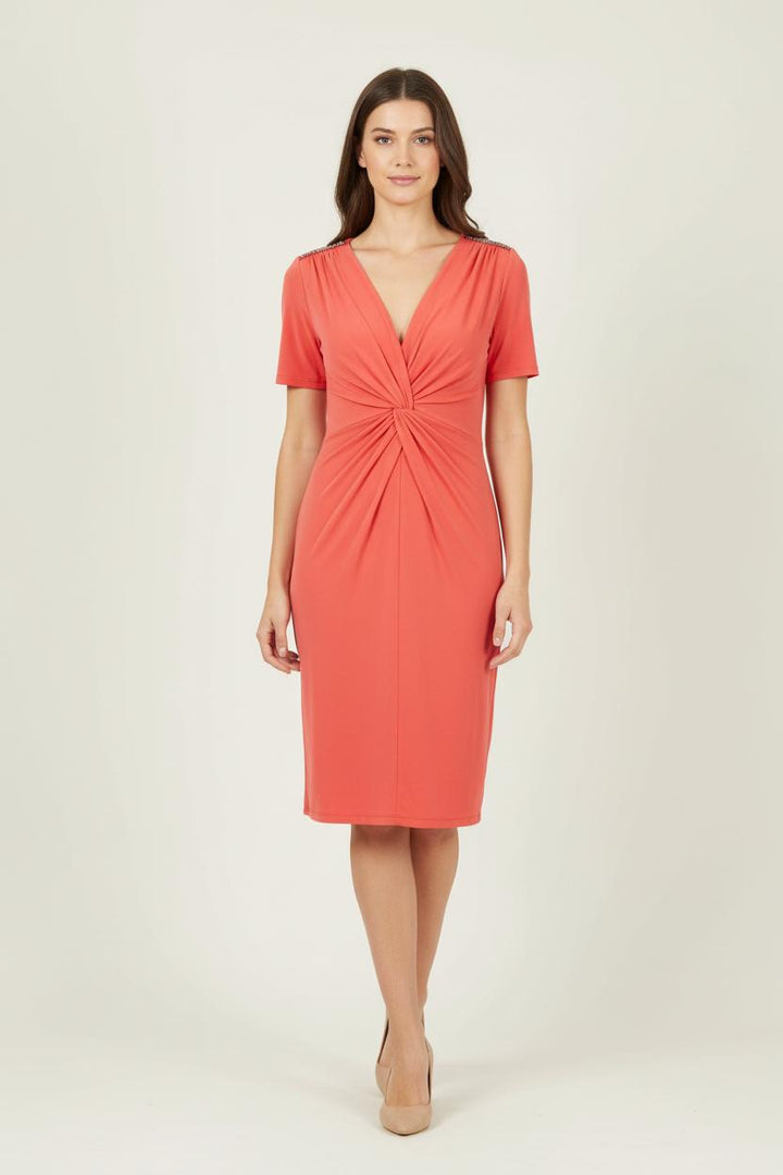 Robe Drapée Rose - Taille M/38 de la marque La Fée Maraboutée | PARAD91060 - Vendu par Paradigme - Image 1