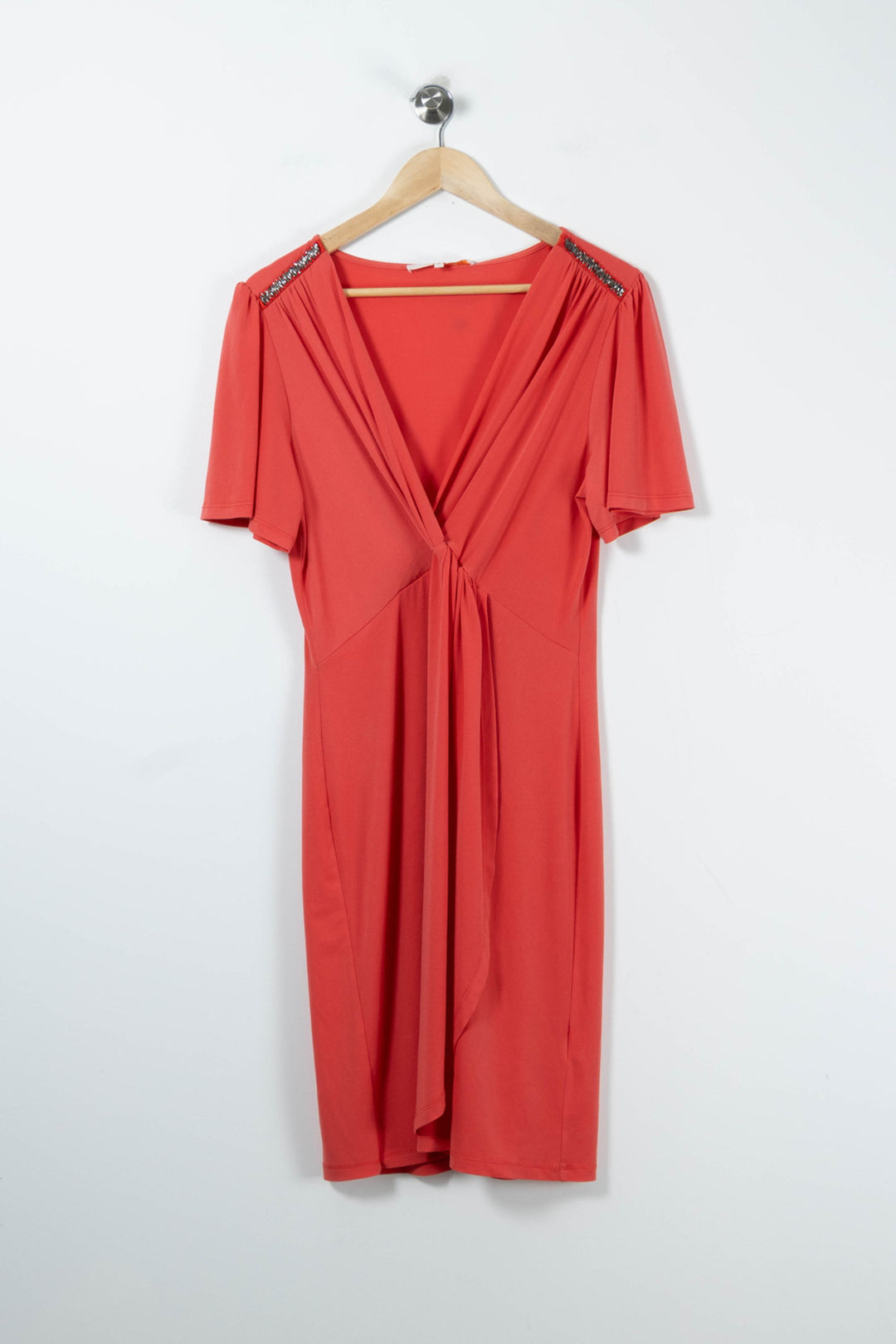 Robe Drapée Rose - Taille M/38 de la marque La Fée Maraboutée | PARAD91060 - Vendu par Paradigme - Image 2