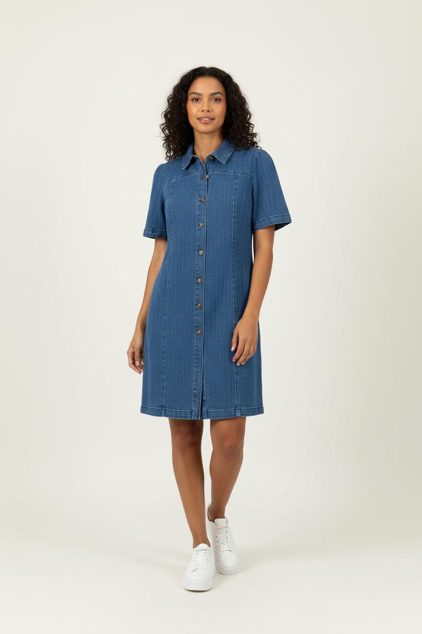 Robe Chemise Bleue - Taille XS/34 de la marque Des petits hauts | PARAD91071 - Vendu par Paradigme - Image 1