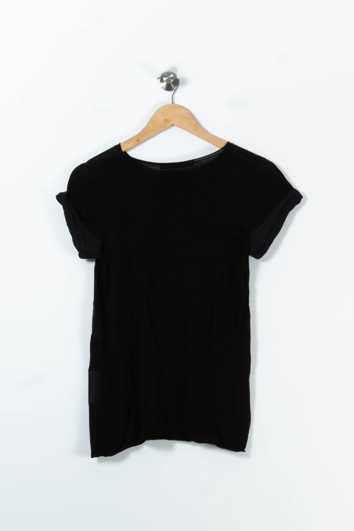 T-shirt Noir - Taille S/36 de la marque Comptoir des Cotonniers | PARAD91087 - Vendu par Paradigme - Image 4