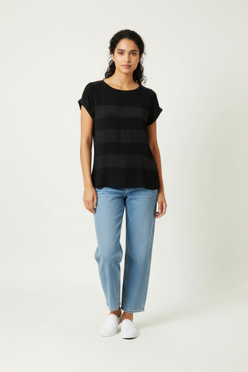 T-shirt Noir - Taille S/36 de la marque Comptoir des Cotonniers | PARAD91087 - Vendu par Paradigme - Image 1