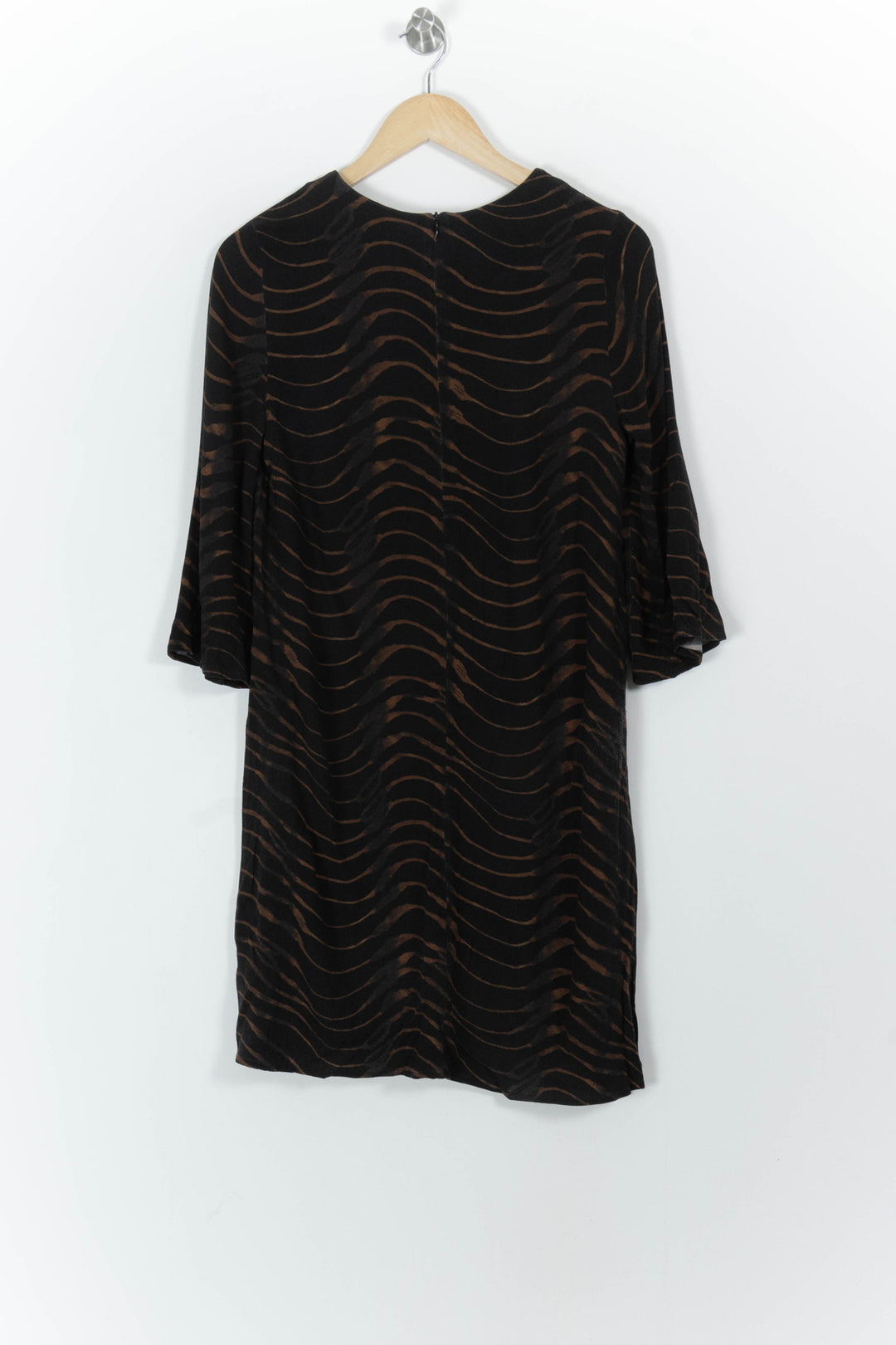 Robe Noire et Marron - Taille S/36 de la marque La Fée Maraboutée | PARAD91088 - Vendu par Paradigme - Image 4