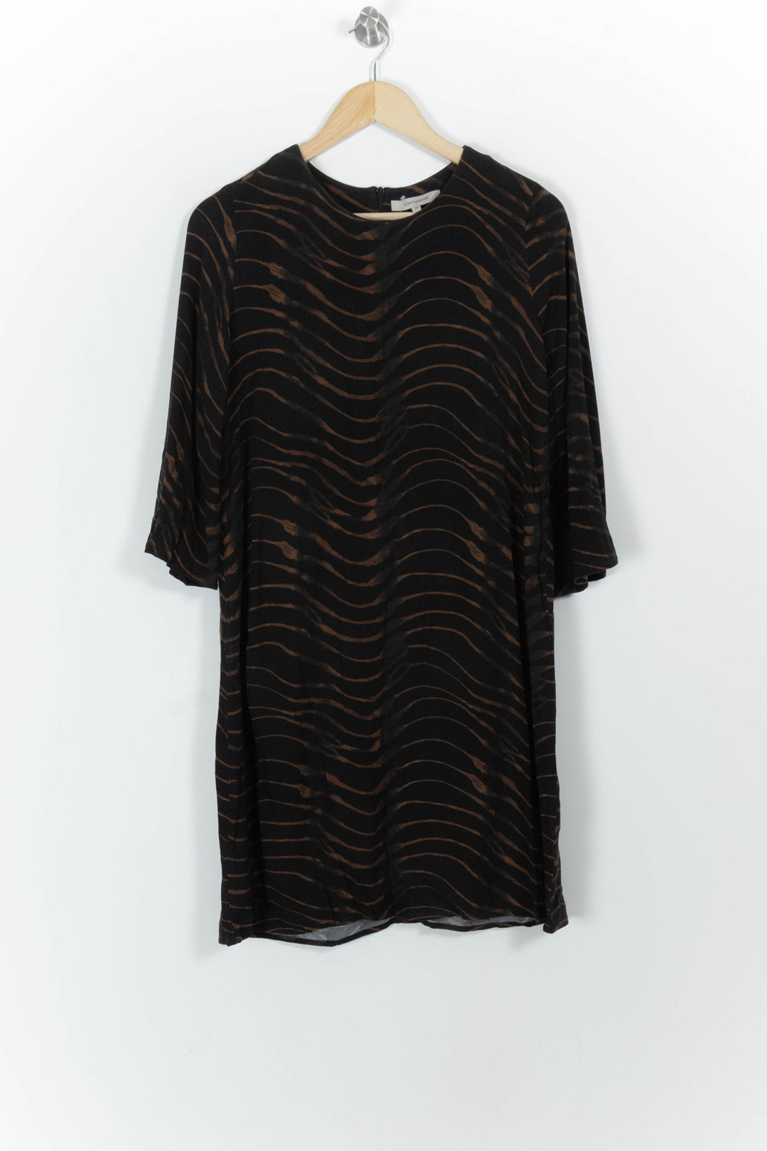 Robe Noire et Marron - Taille S/36 de la marque La Fée Maraboutée | PARAD91088 - Vendu par Paradigme - Image 2