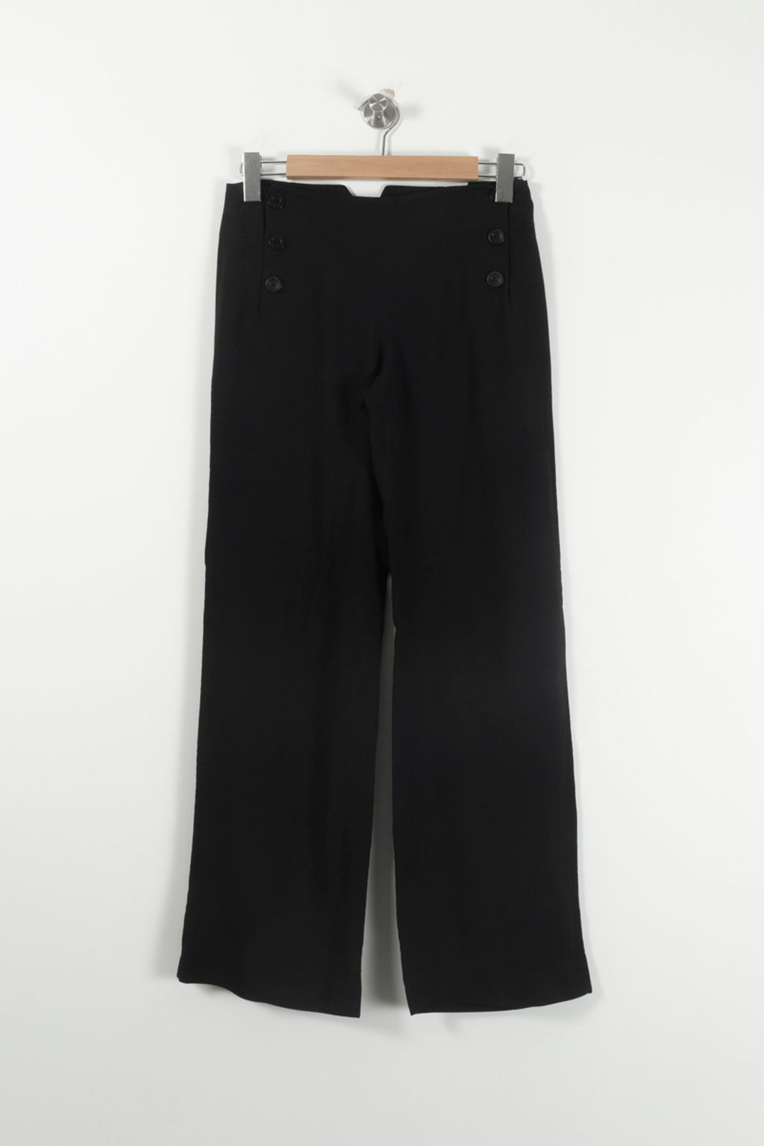 Pantalon Large Noir - Taille S/36 de la marque Ines de la Fressange Paris | PARAD91095 - Vendu par Paradigme - Image 2