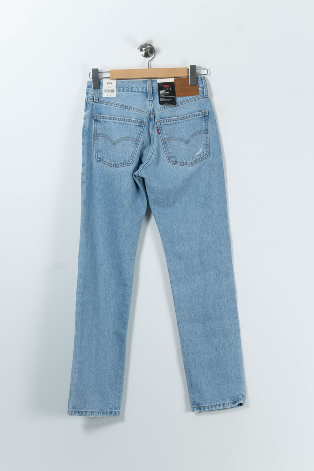 Jean Droit Bleu - Taille XS/34 de la marque Levi's | PARAD91100 - Vendu par Paradigme - Image 4