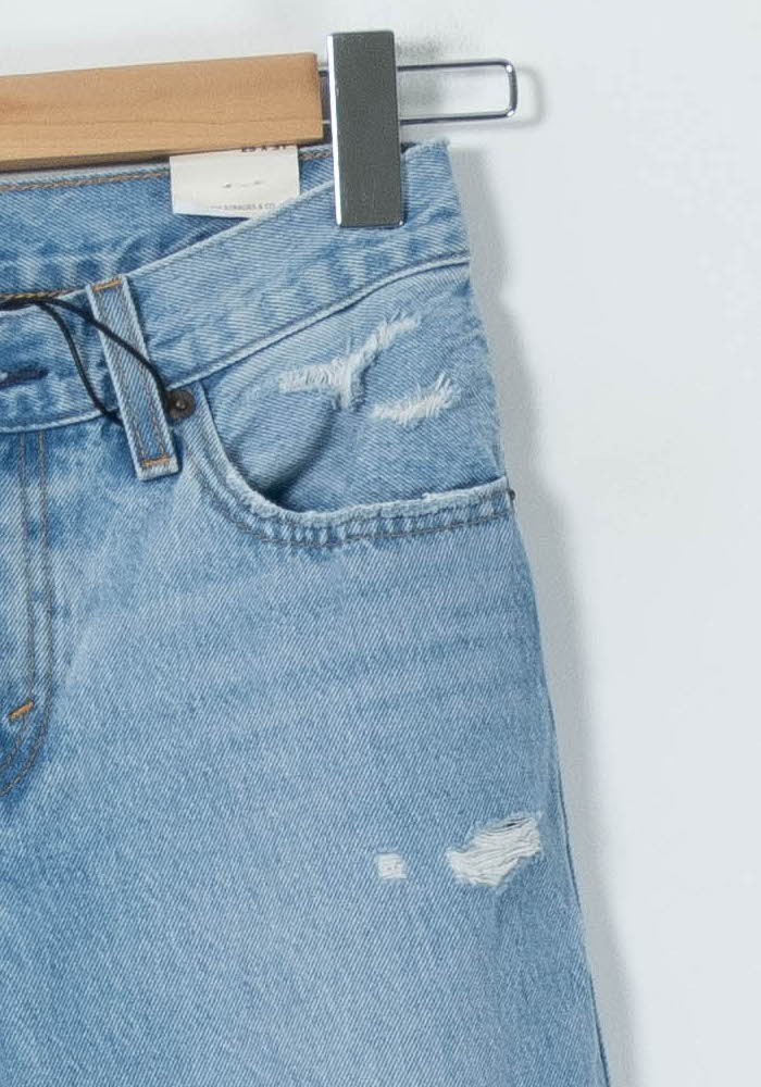 Jean Droit Bleu - Taille XS/34 de la marque Levi's | PARAD91100 - Vendu par Paradigme - Image 3