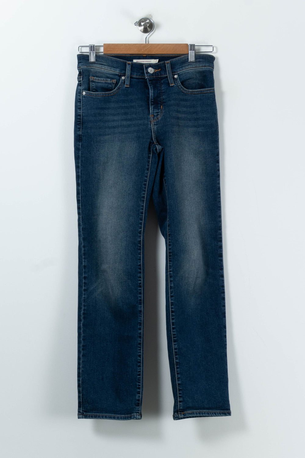 Jean Droit Bleu - Taille S/36 de la marque Levi's | PARAD91101 - Vendu par Paradigme - Image 2