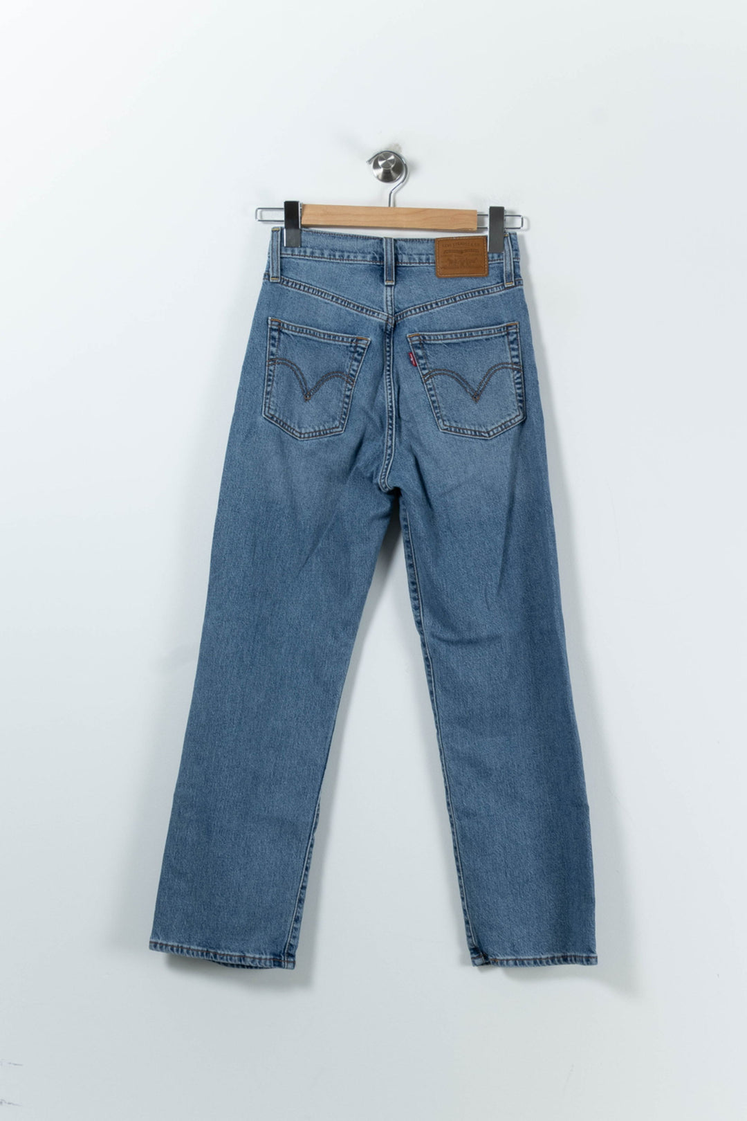 Jean Droit Bleu - Taille S/36 de la marque Levi's | PARAD91106 - Vendu par Paradigme - Image 4