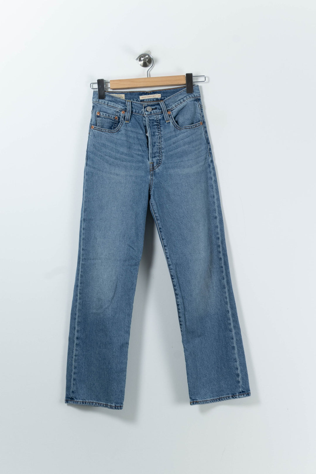 Jean Droit Bleu - Taille S/36 de la marque Levi's | PARAD91106 - Vendu par Paradigme - Image 2