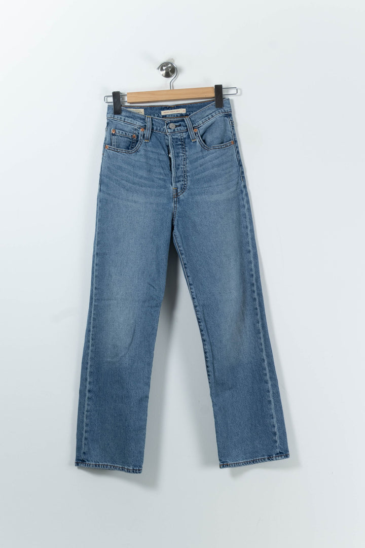 Jean Droit Bleu - Taille S/36 de la marque Levi's | PARAD91106 - Vendu par Paradigme - Image 2