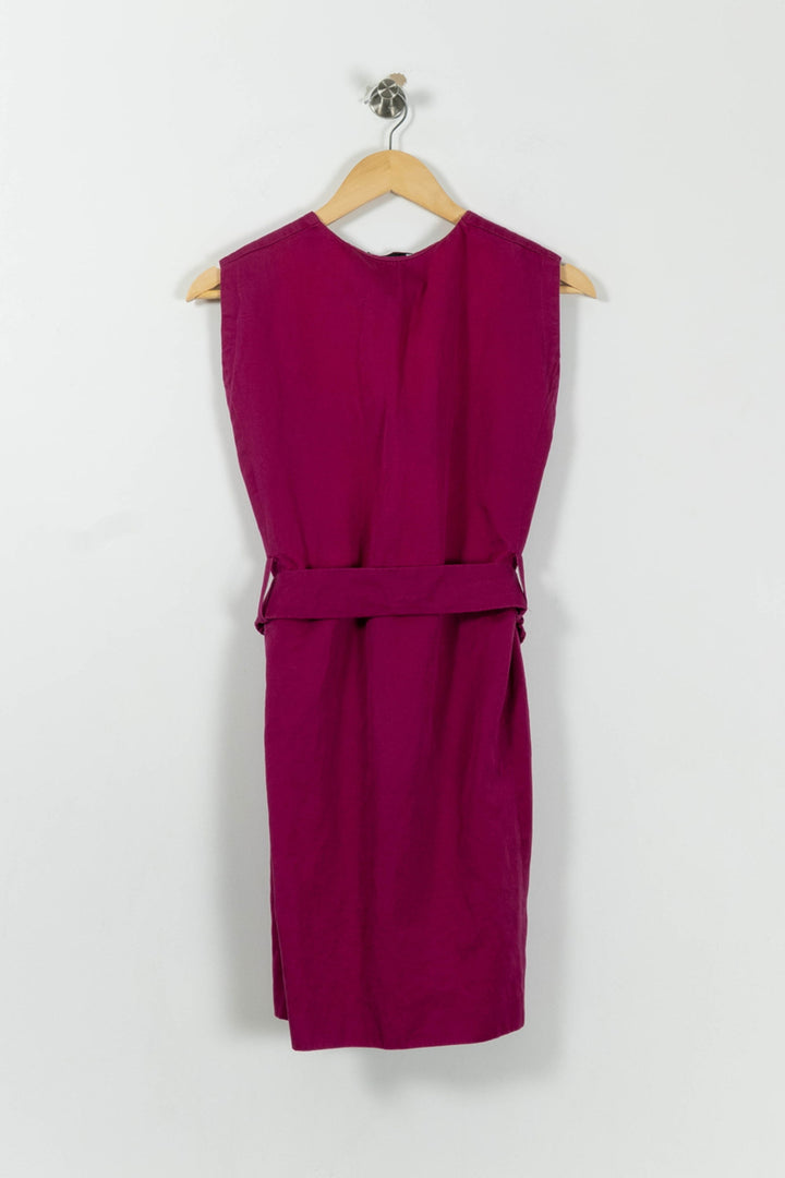 Robe Sans Manches Violette - Taille S/36 de la marque Sandro | PARAD91110 - Vendu par Paradigme - Image 4
