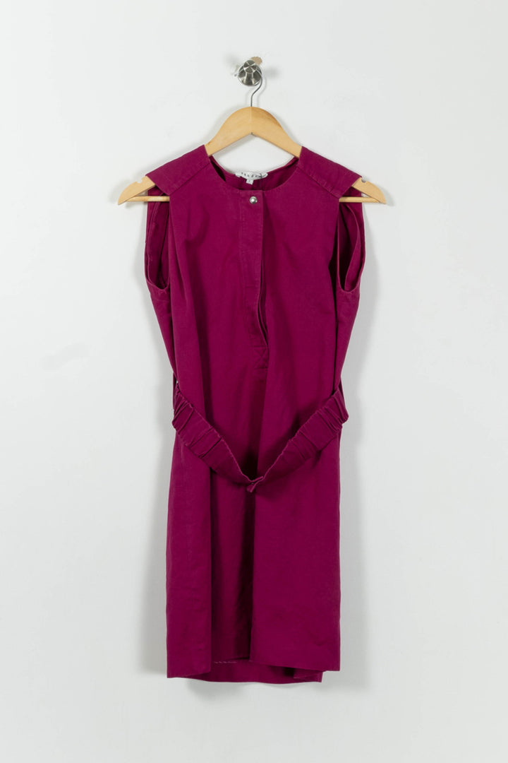 Robe Sans Manches Violette - Taille S/36 de la marque Sandro | PARAD91110 - Vendu par Paradigme - Image 2