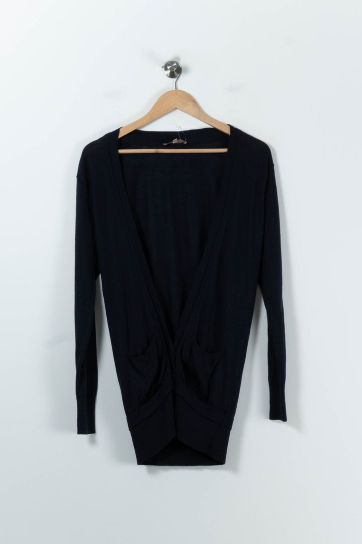 Cardigan Noir - Taille S/36 de la marque Sandro | PARAD91116 - Vendu par Paradigme - Image 2