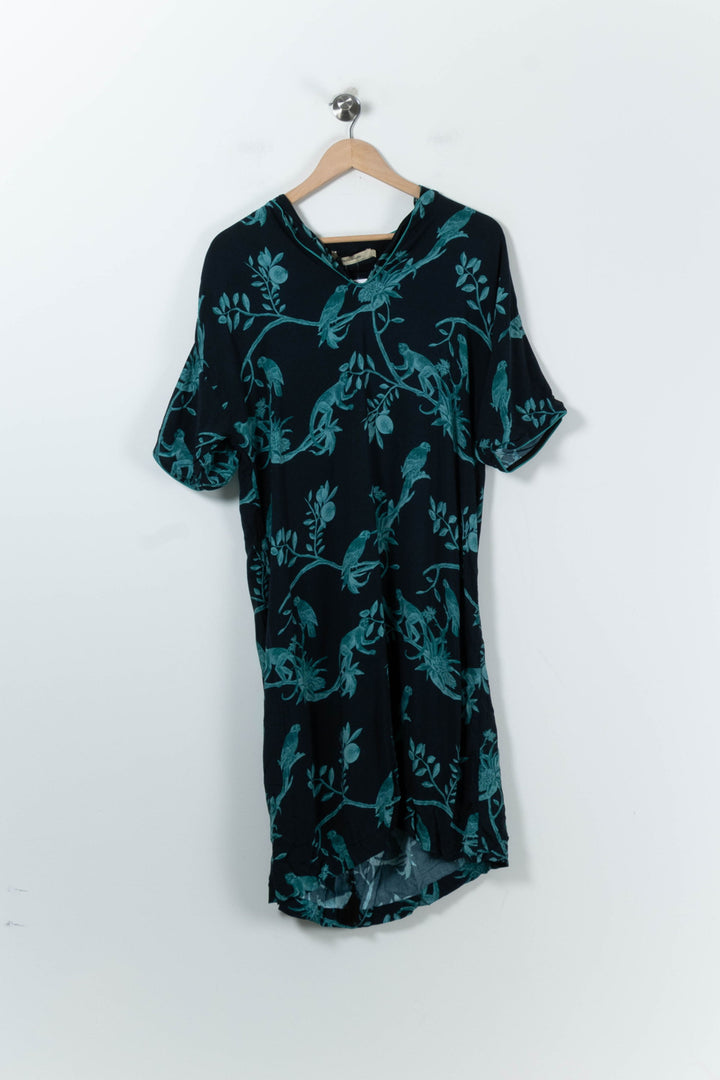 Robe Imprimée Bleu - Taille M/38 de la marque La Fée Maraboutée | PARAD91125 - Vendu par Paradigme - Image 2