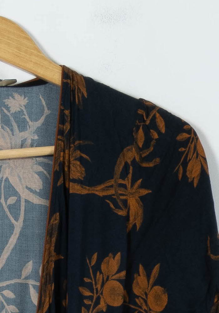 Robe Longue Noire et Marron - Taille L/40 de la marque La Fée Maraboutée | PARAD91126 - Vendu par Paradigme - Image 3