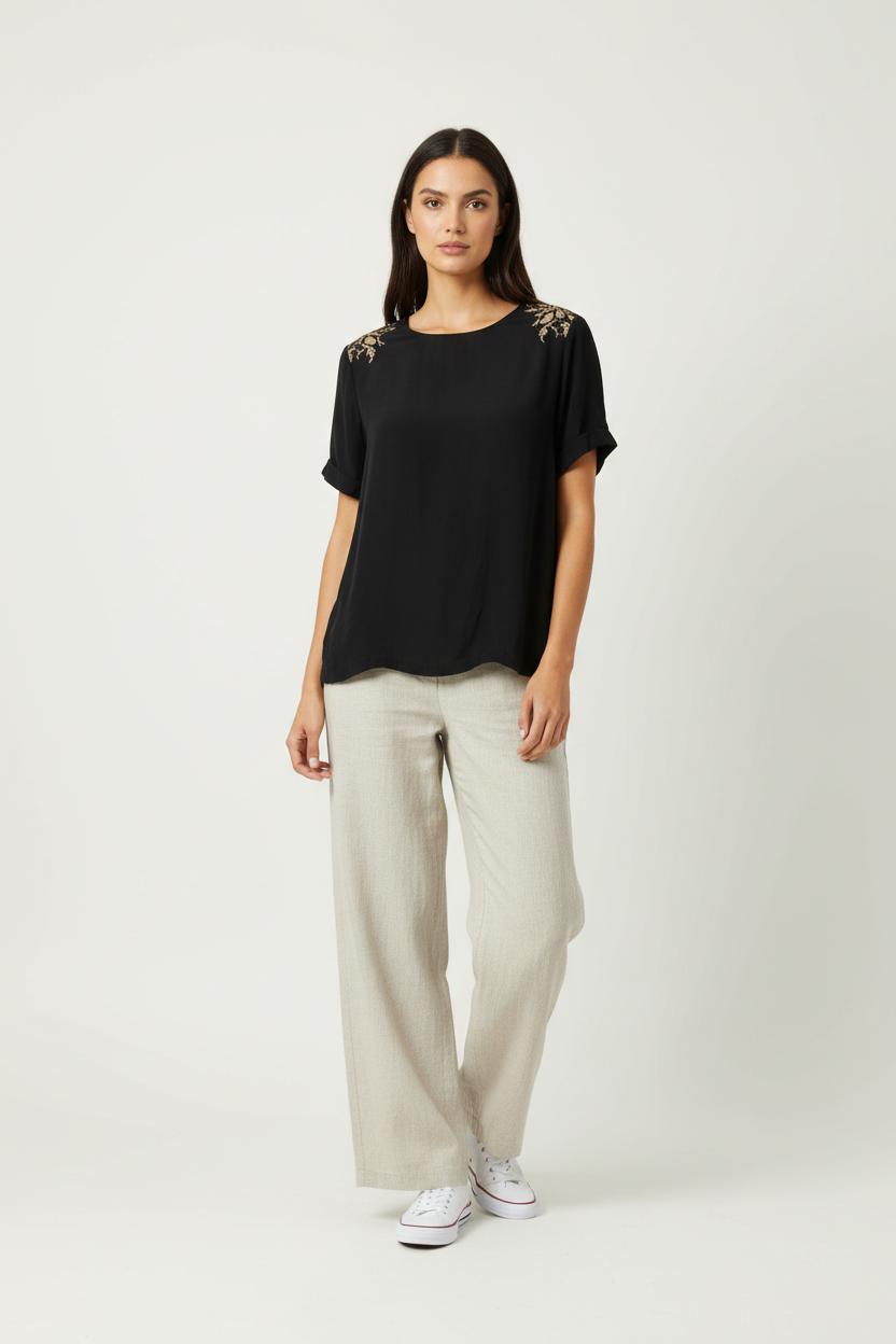 Blouse Noire - Taille XL/42 de la marque Comptoir des Cotonniers | PARAD91127 - Vendu par Paradigme - Image 1