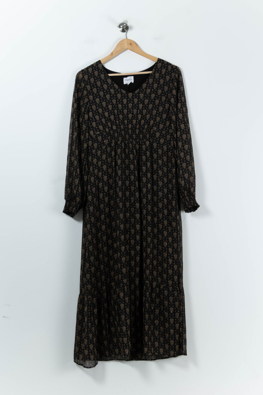 Robe Longue Noire et Beige - Taille M/38 de la marque Maison 123 | PARAD91134 - Vendu par Paradigme - Image 2