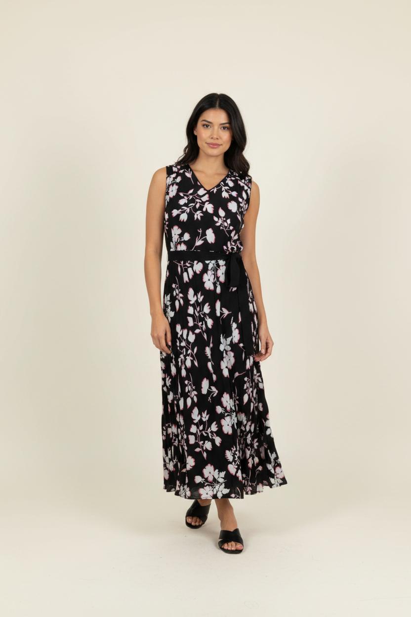 Robe Longue Noire et Blanche - Taille L/40 de la marque Maison 123 | PARAD91140 - Vendu par Paradigme - Image 1