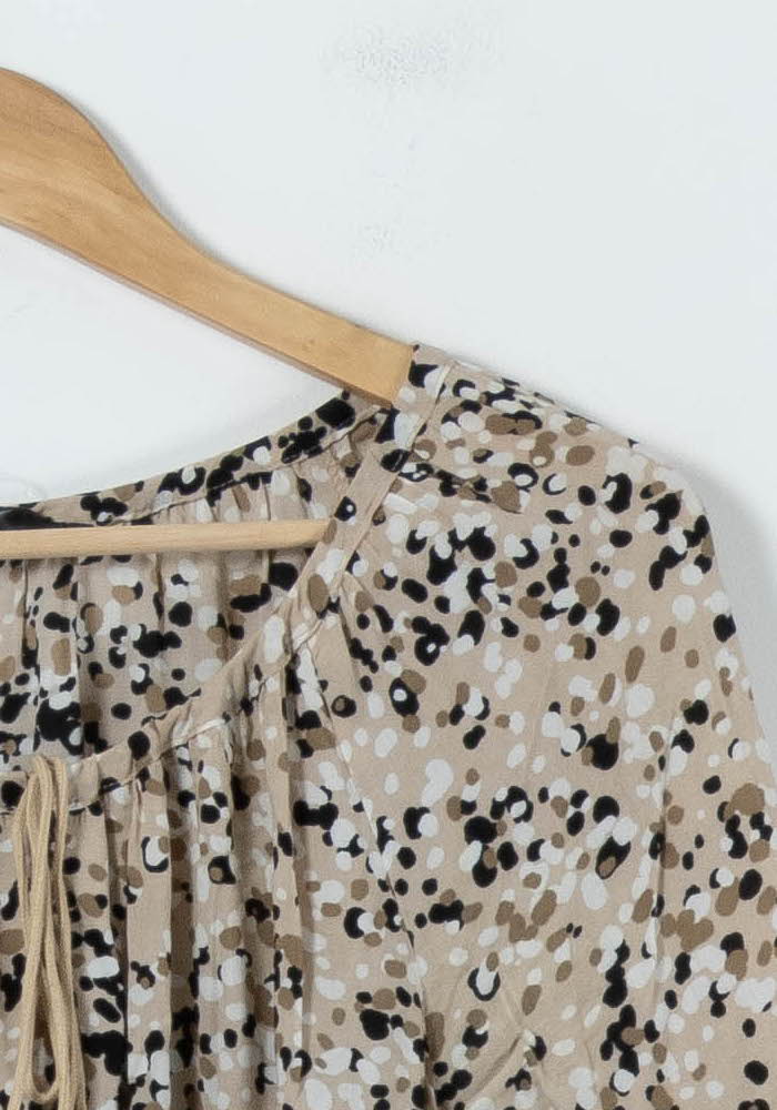Robe Imprimée Beige et Noire - Taille XS/34 de la marque Filippa K | PARAD91153 - Vendu par Paradigme - Image 3