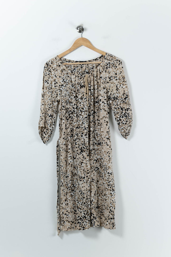 Robe Imprimée Beige et Noire - Taille XS/34 de la marque Filippa K | PARAD91153 - Vendu par Paradigme - Image 2