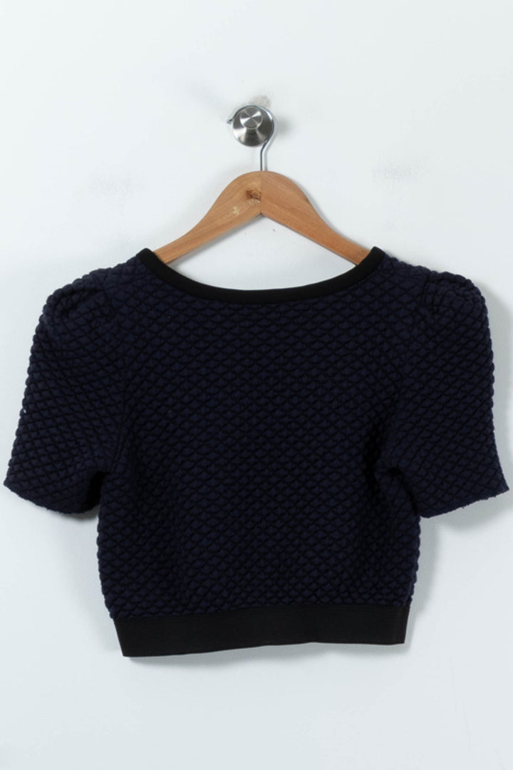 Sweatshirt Bleu - Taille M/38 de la marque Sandro | PARAD91158 - Vendu par Paradigme - Image 4