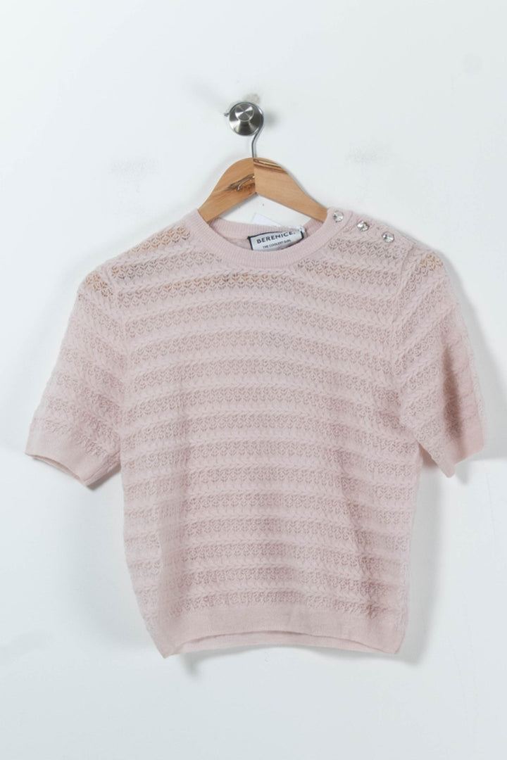 Pull Rose - Taille S/36 de la marque Bérénice | PARAD91159 - Vendu par Paradigme - Image 2