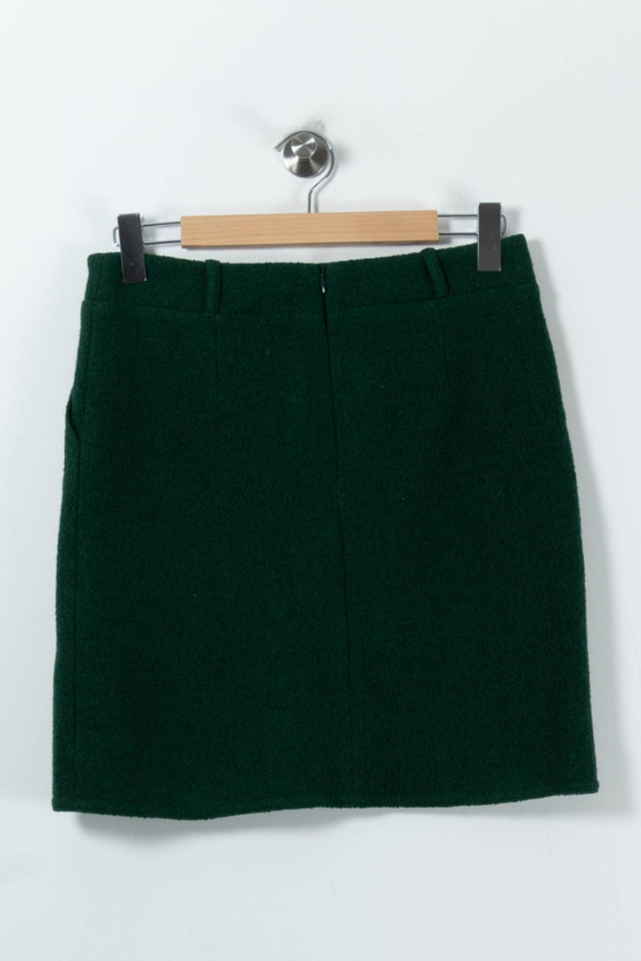 Jupe Droite Verte - Taille M/38 de la marque Caroll | PARAD91162 - Vendu par Paradigme - Image 4