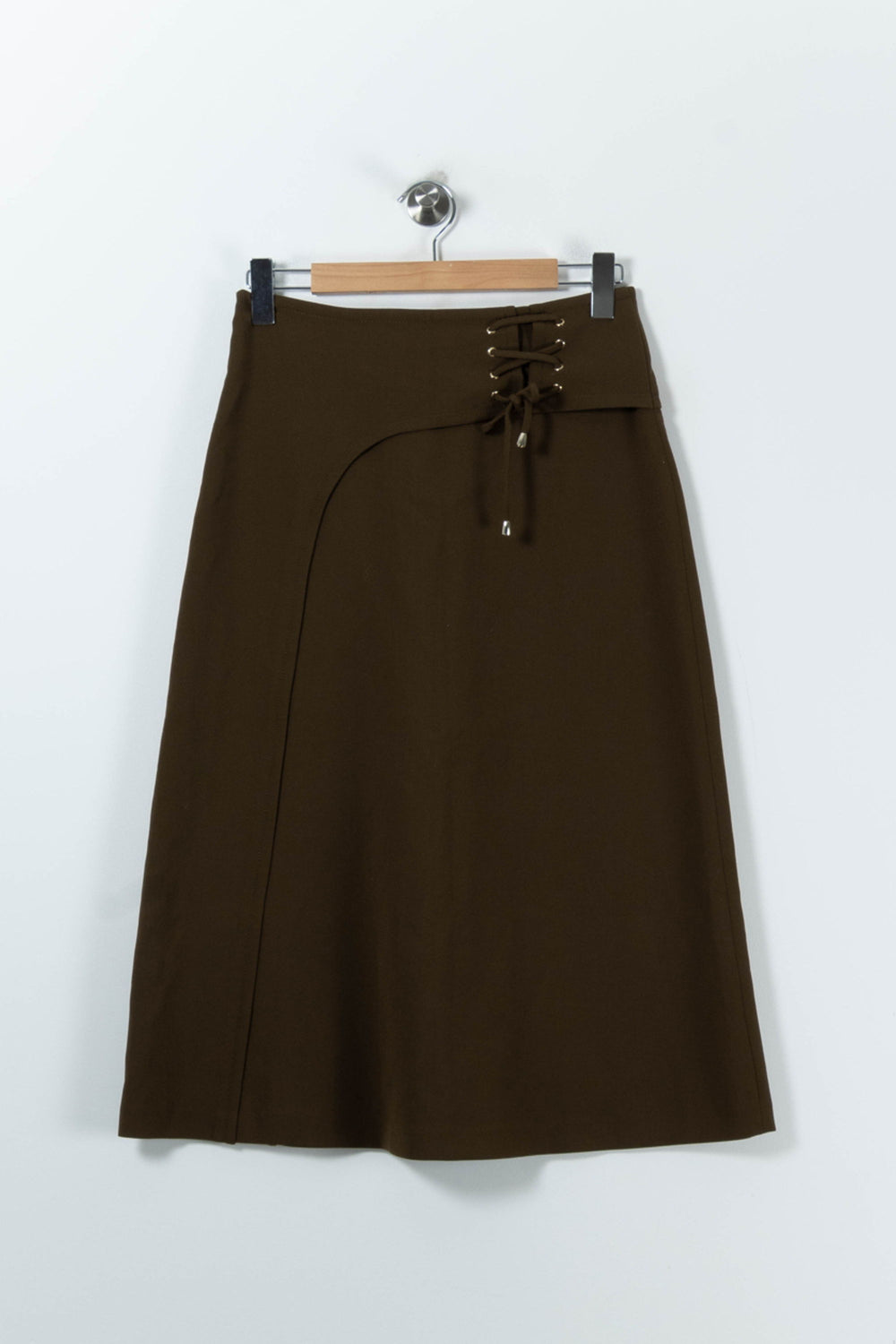 Jupe Longue Marron - Taille M/38 de la marque Tara Jarmon | PARAD91164 - Vendu par Paradigme - Image 2