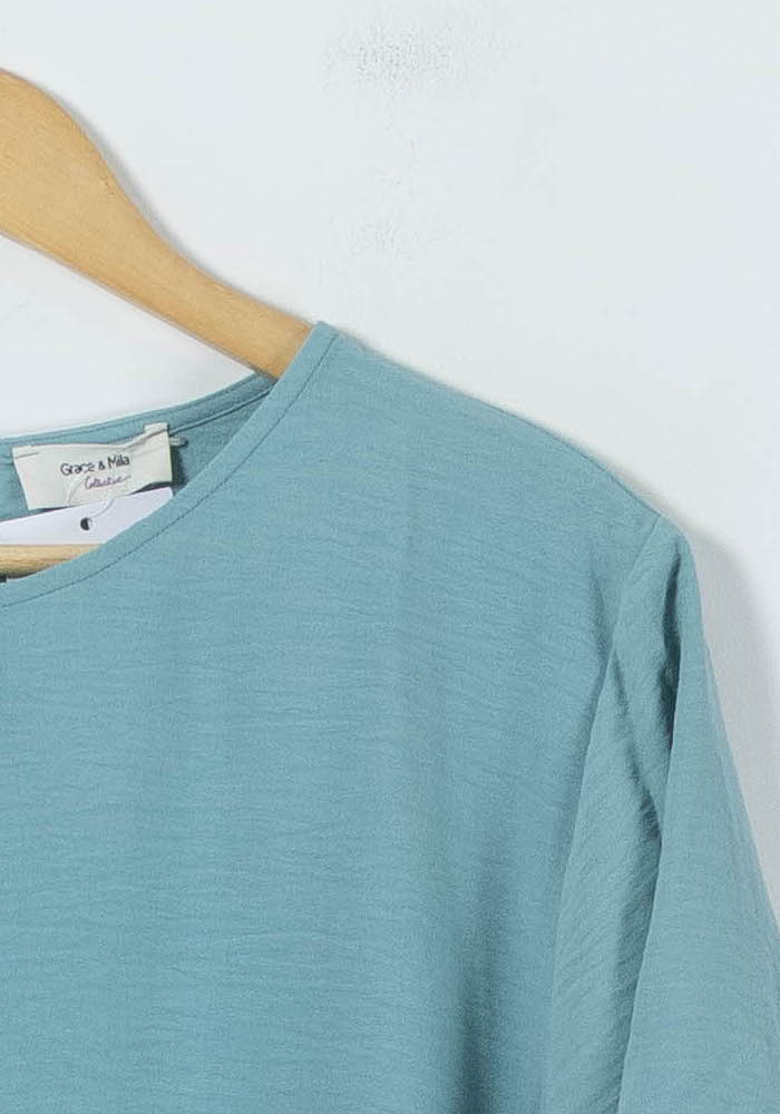 Blouse Bleue - Taille L/40 de la marque Grace & Mila | PARAD91167 - Vendu par Paradigme - Image 3