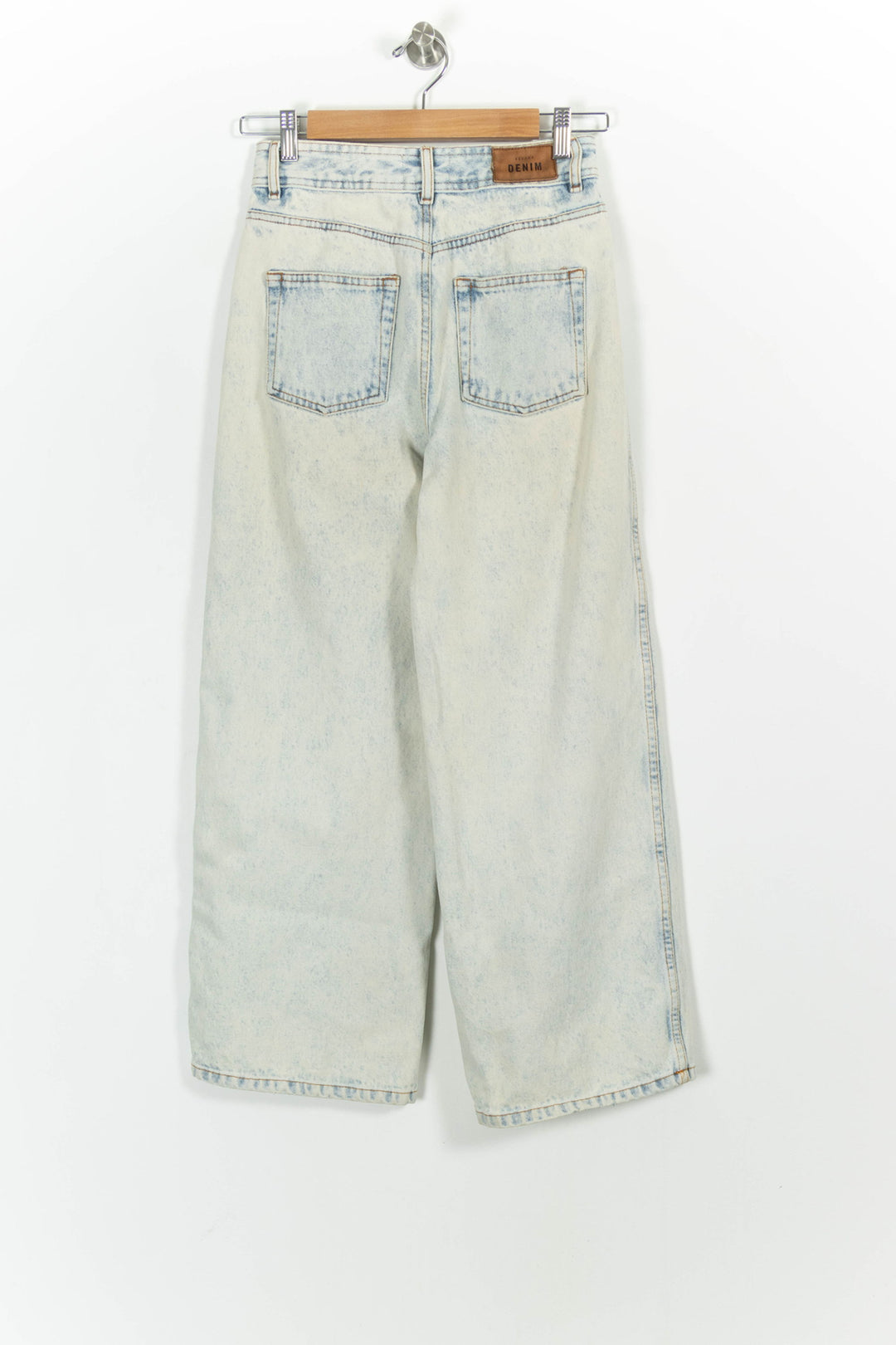 Jean Large Bleu Délavé - Taille S/36 de la marque Sézane | PARAD91173 - Vendu par Paradigme - Image 4