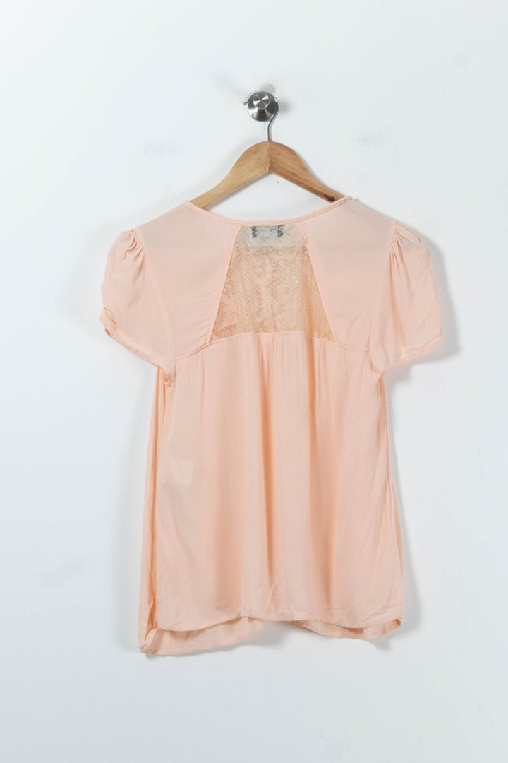 Blouse Rose - Taille S/36 de la marque Kookai | PARAD91186 - Vendu par Paradigme - Image 4