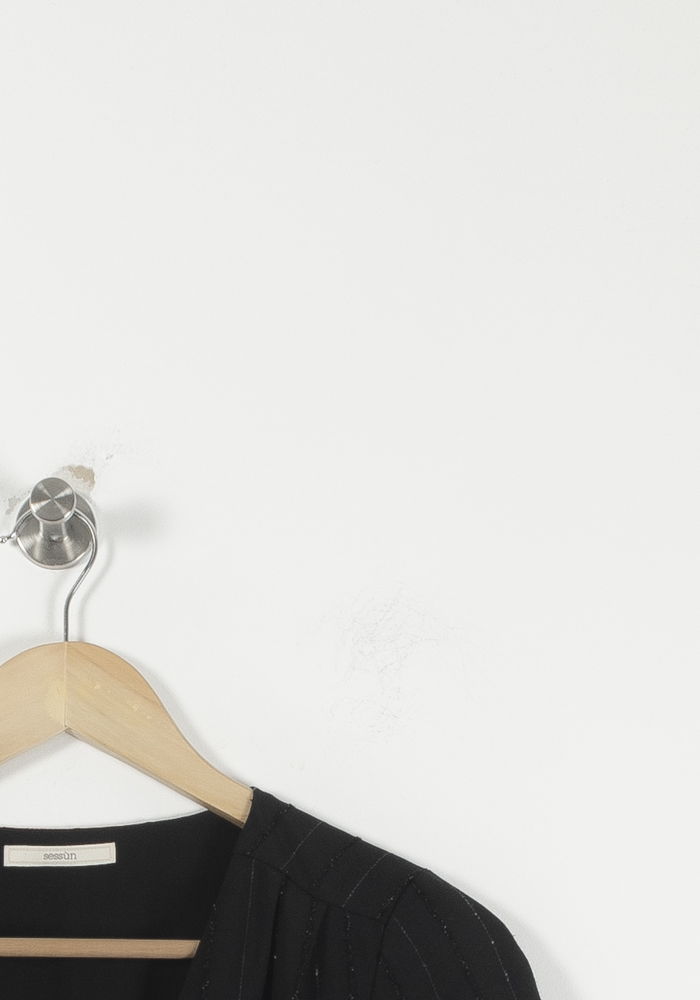 Robe Courte Noire - Taille S/36 de la marque Sessùn | PARAD91191 - Vendu par Paradigme - Image 3