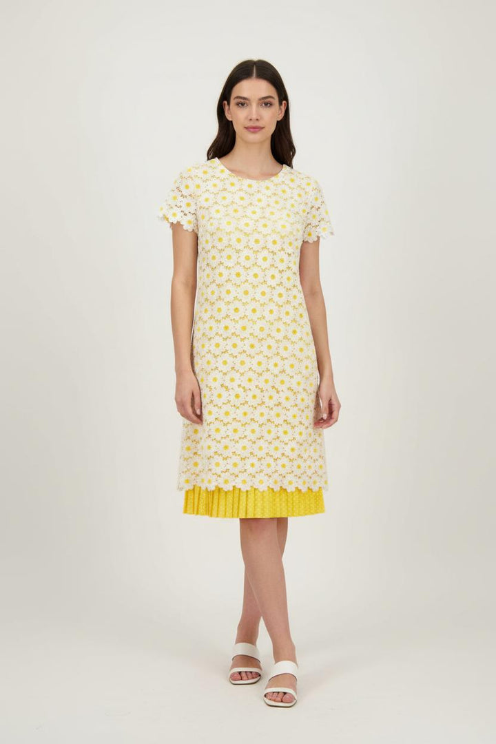 Robe Courte Jaune et Blanche - Taille M/38 de la marque Weill | PARAD91196 - Vendu par Paradigme - Image 1