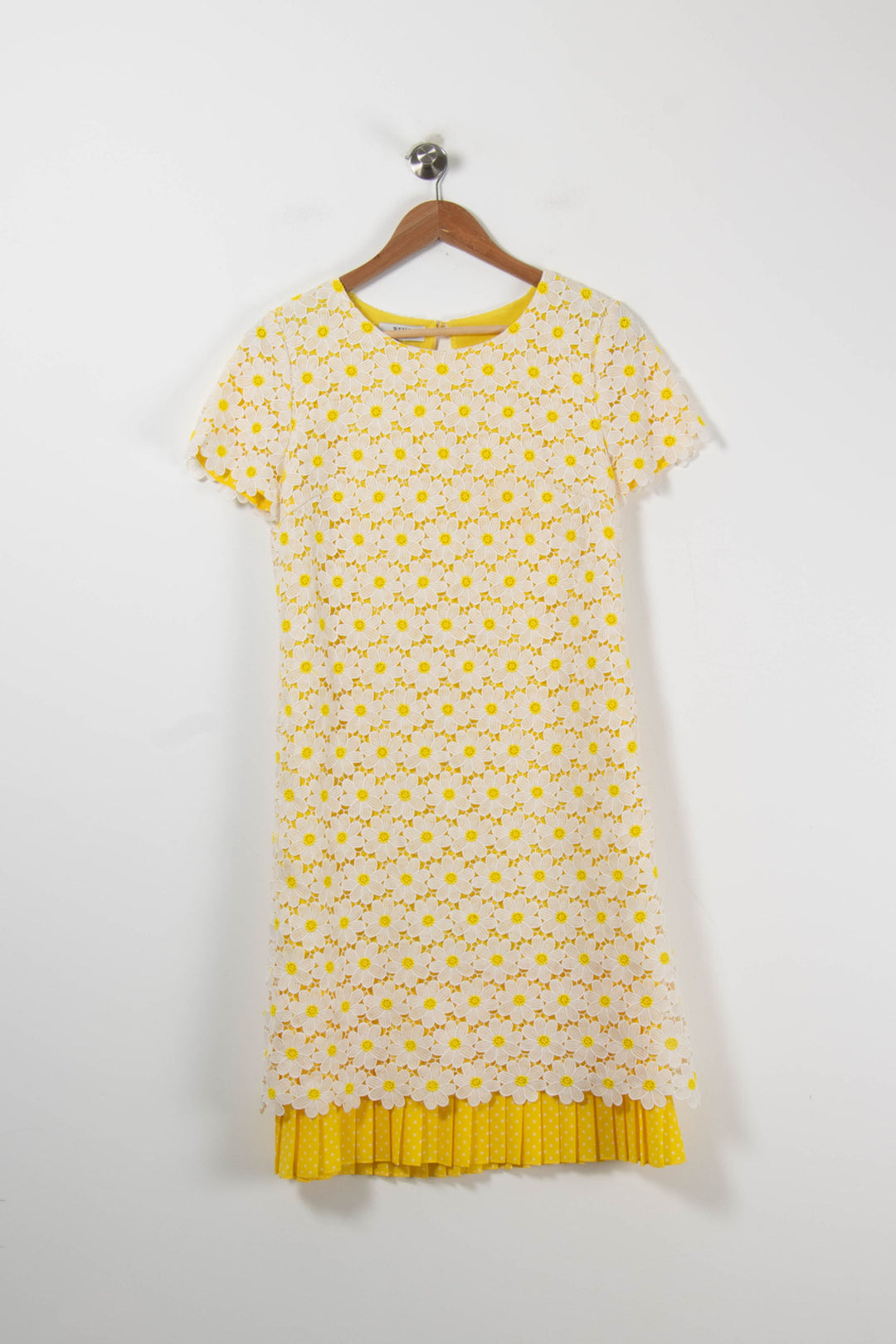 Robe Courte Jaune et Blanche - Taille M/38 de la marque Weill | PARAD91196 - Vendu par Paradigme - Image 2