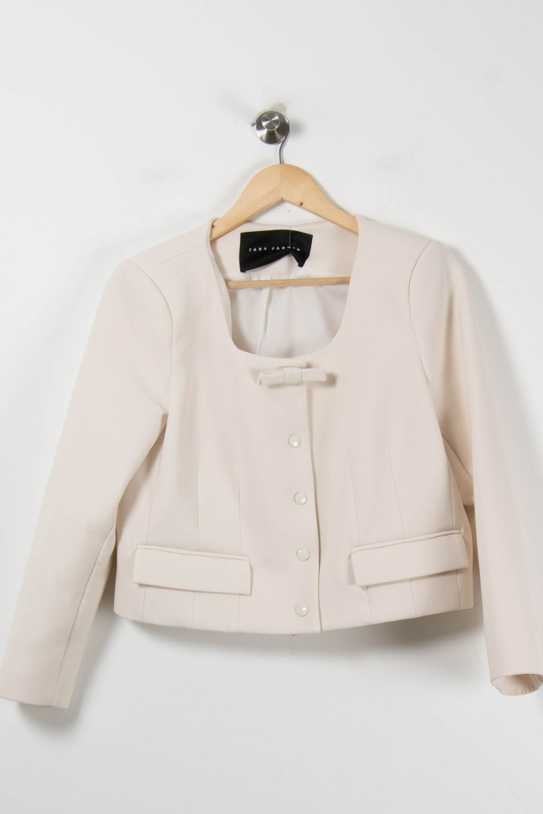 Veste Blanche - Taille L/40 de la marque Tara Jarmon | PARAD91197 - Vendu par Paradigme - Image 2