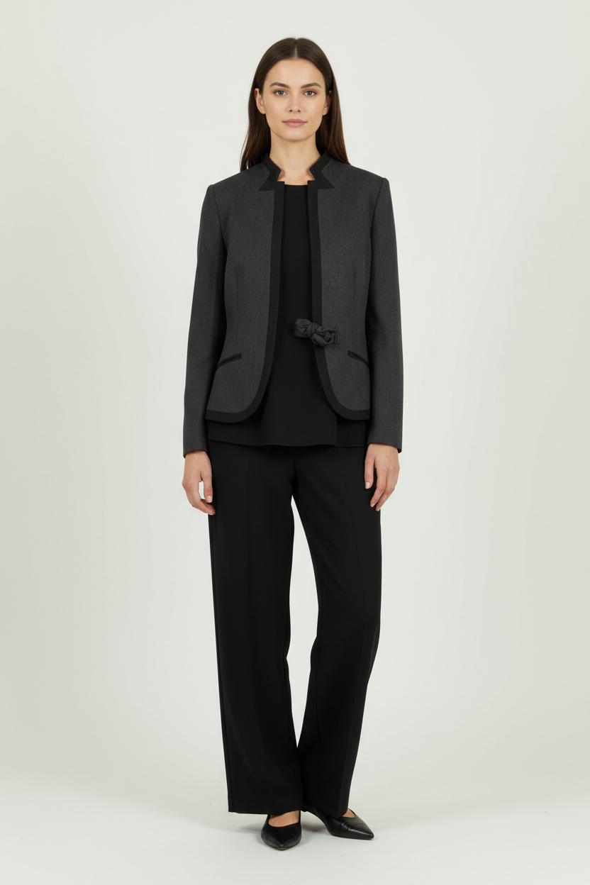 Veste Cintrée Grise et Noire - Taille S/36 de la marque Maison 123 | PARAD91199 - Vendu par Paradigme - Image 1