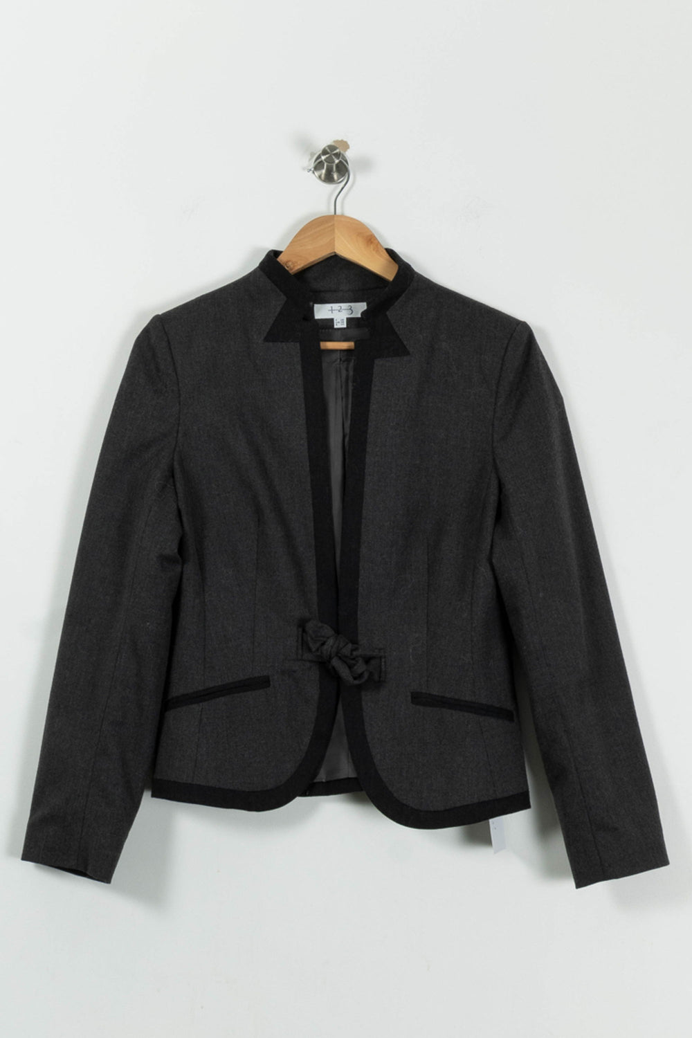 Veste Cintrée Grise et Noire - Taille S/36 de la marque Maison 123 | PARAD91199 - Vendu par Paradigme - Image 2