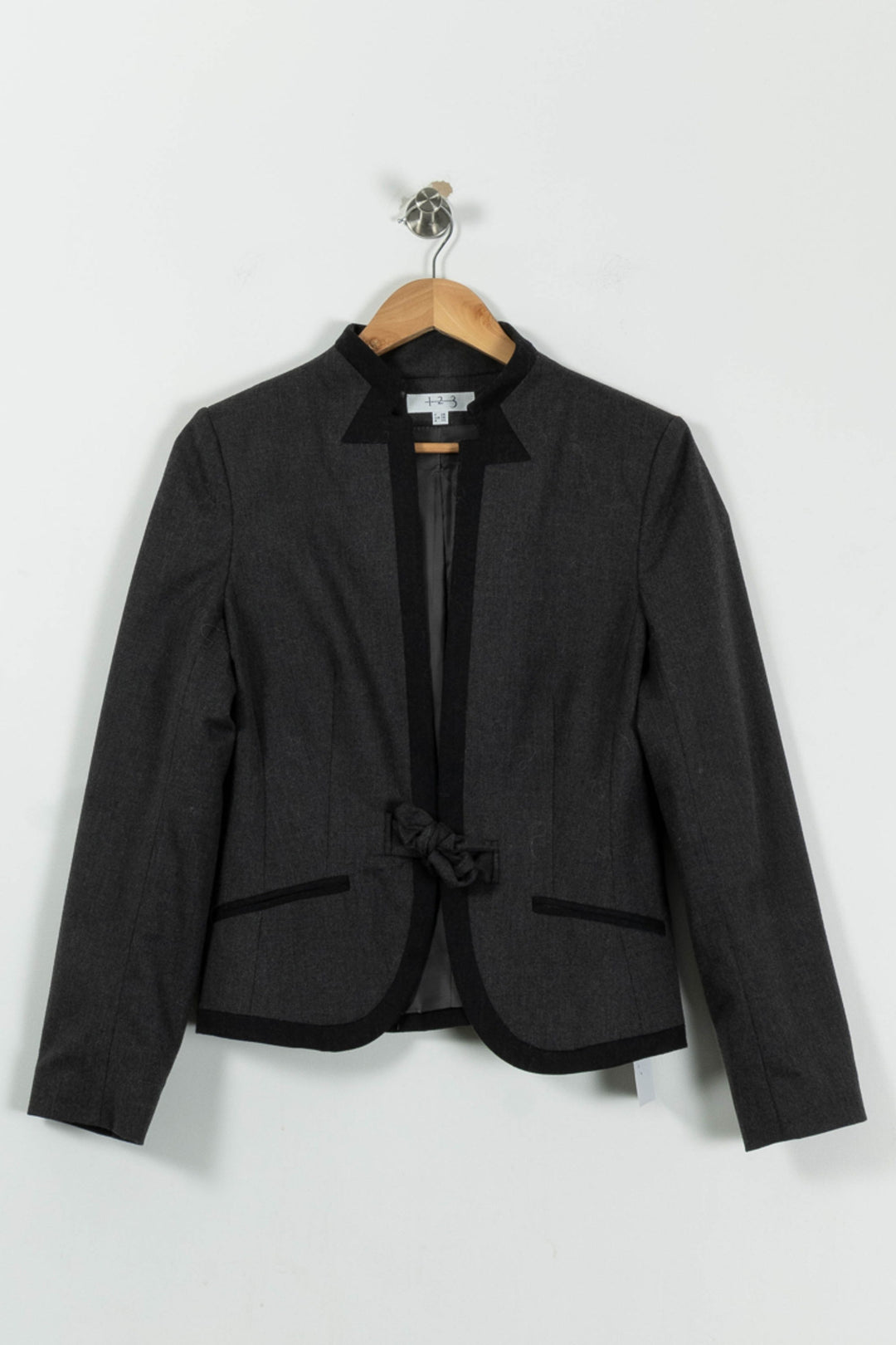 Veste Cintrée Grise et Noire - Taille S/36 de la marque Maison 123 | PARAD91199 - Vendu par Paradigme - Image 2