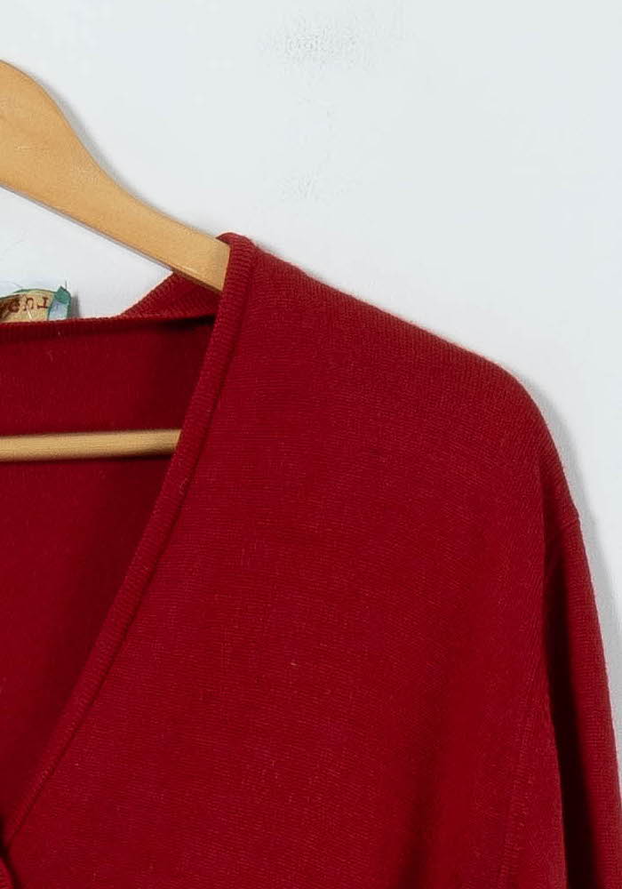 Cardigan Rouge - Taille M/38 de la marque Maison Montagut | PARAD91205 - Vendu par Paradigme - Image 3