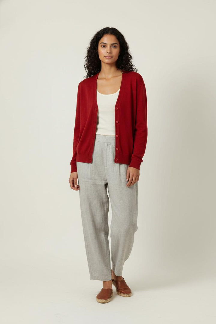 Cardigan Rouge - Taille M/38 de la marque Maison Montagut | PARAD91205 - Vendu par Paradigme - Image 1