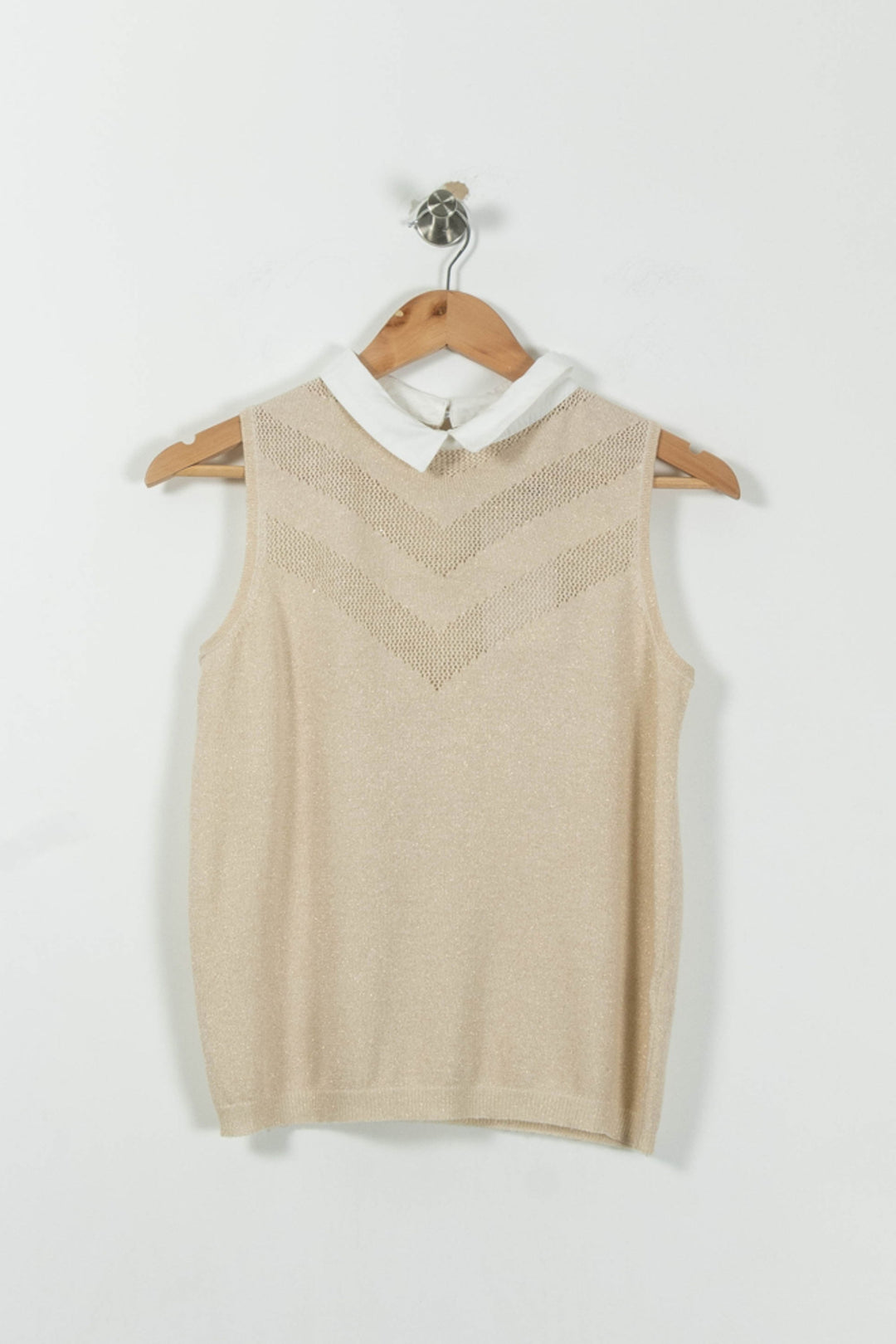 Débardeur Beige et Blanc - Taille S/36 de la marque Grace & Mila | PARAD91207 - Vendu par Paradigme - Image 2