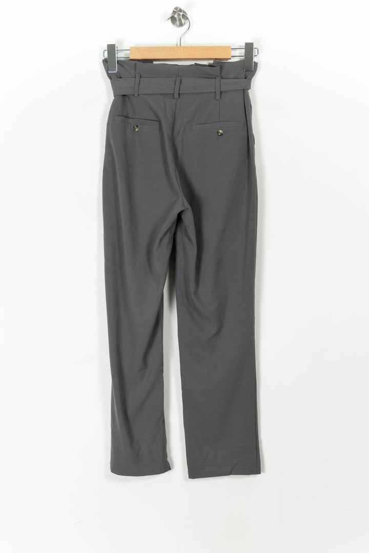 Pantalon Taille Haute Gris - Taille S/36 de la marque Karl Marc John | PARAD91217 - Vendu par Paradigme - Image 4