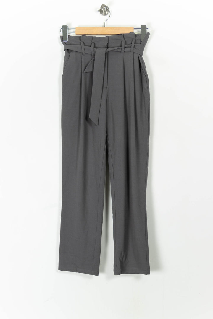 Pantalon Taille Haute Gris - Taille S/36 de la marque Karl Marc John | PARAD91217 - Vendu par Paradigme - Image 2