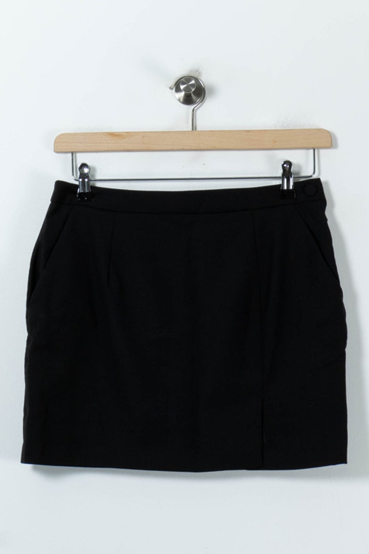 Jupe Courte Noire - Taille L/40 de la marque Claudie Pierlot | PARAD91228 - Vendu par Paradigme - Image 2
