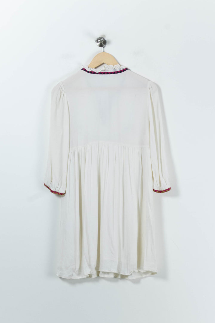Robe Courte Beige - Taille S/36 de la marque ba&sh | PARAD91229 - Vendu par Paradigme - Image 4