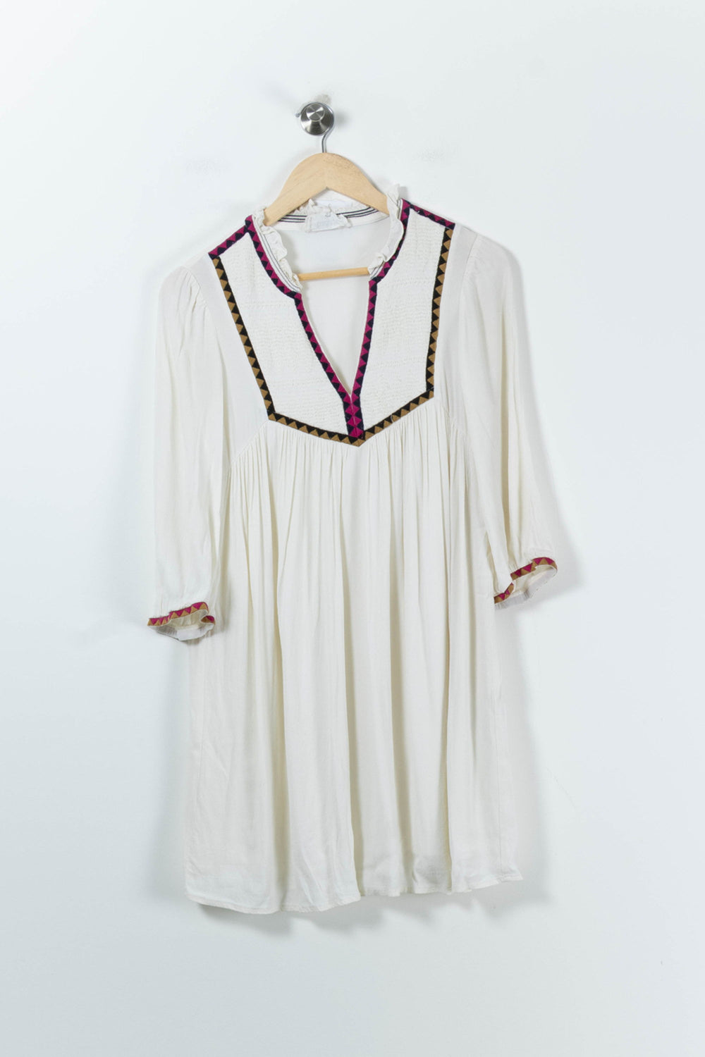 Robe Courte Beige - Taille S/36 de la marque ba&sh | PARAD91229 - Vendu par Paradigme - Image 2