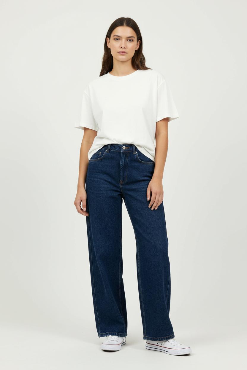 Jean Large Bleu - Taille S/36 de la marque Sézane | PARAD91235 - Vendu par Paradigme - Image 1